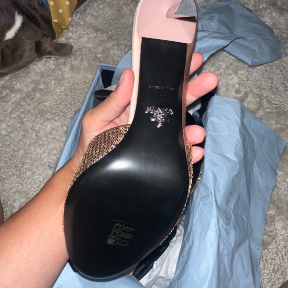 Prada Modellerie 75MM Crystal-Embellished Mules copper - Picture 11 of 16